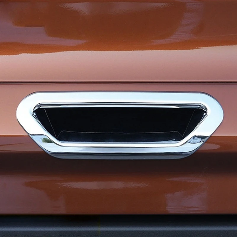 Durable-For Ford Escape Kuga 2013-2018 Chrome Rear Trunk Tailgate Door Handle Bowl Catch Cover Trim Molding Garnish