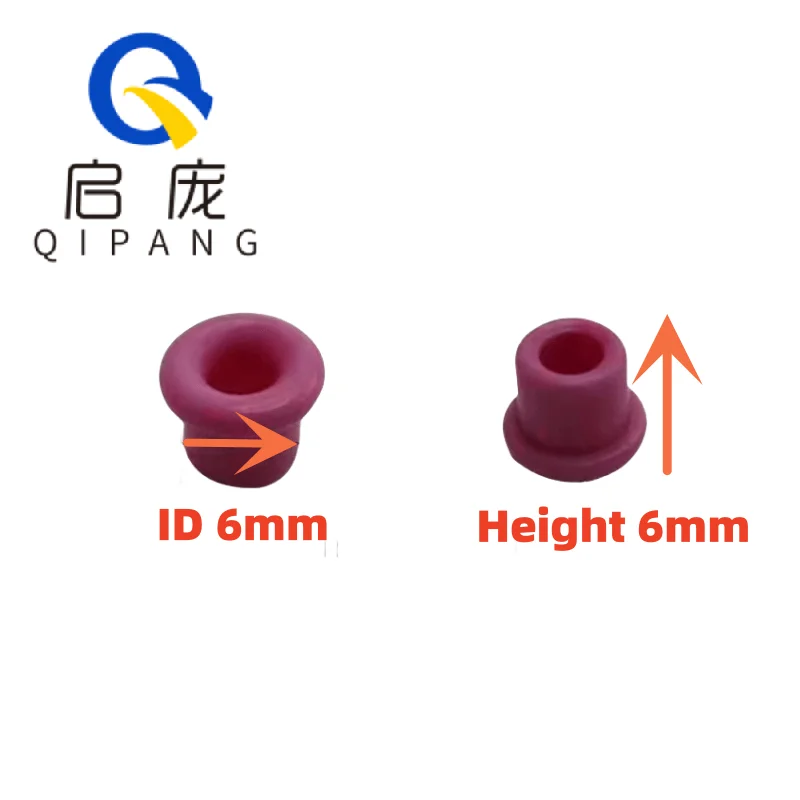 Qipang 50pcs Alumina  Ceramic Eyelet Porcelain Eye Textile Machine Parts  Porcelain Bead Guide Wire Porcelain Eye