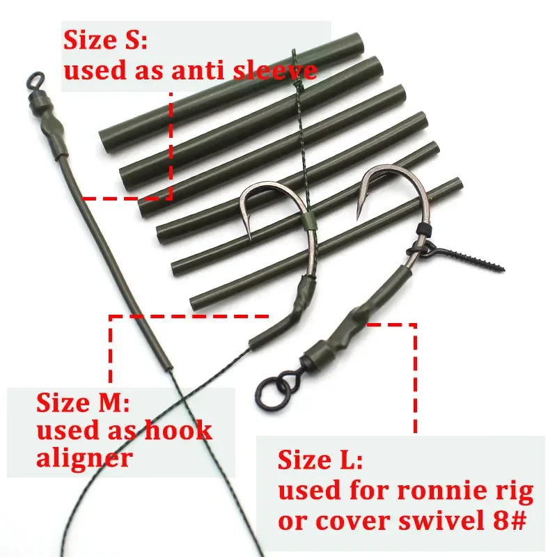 Acessórios para a pesca da carpa tubos de aquecimento a vapor do psiquiatra para equipamentos anti emaranhado para alimentador gaiola equipamento de pesca da carpa