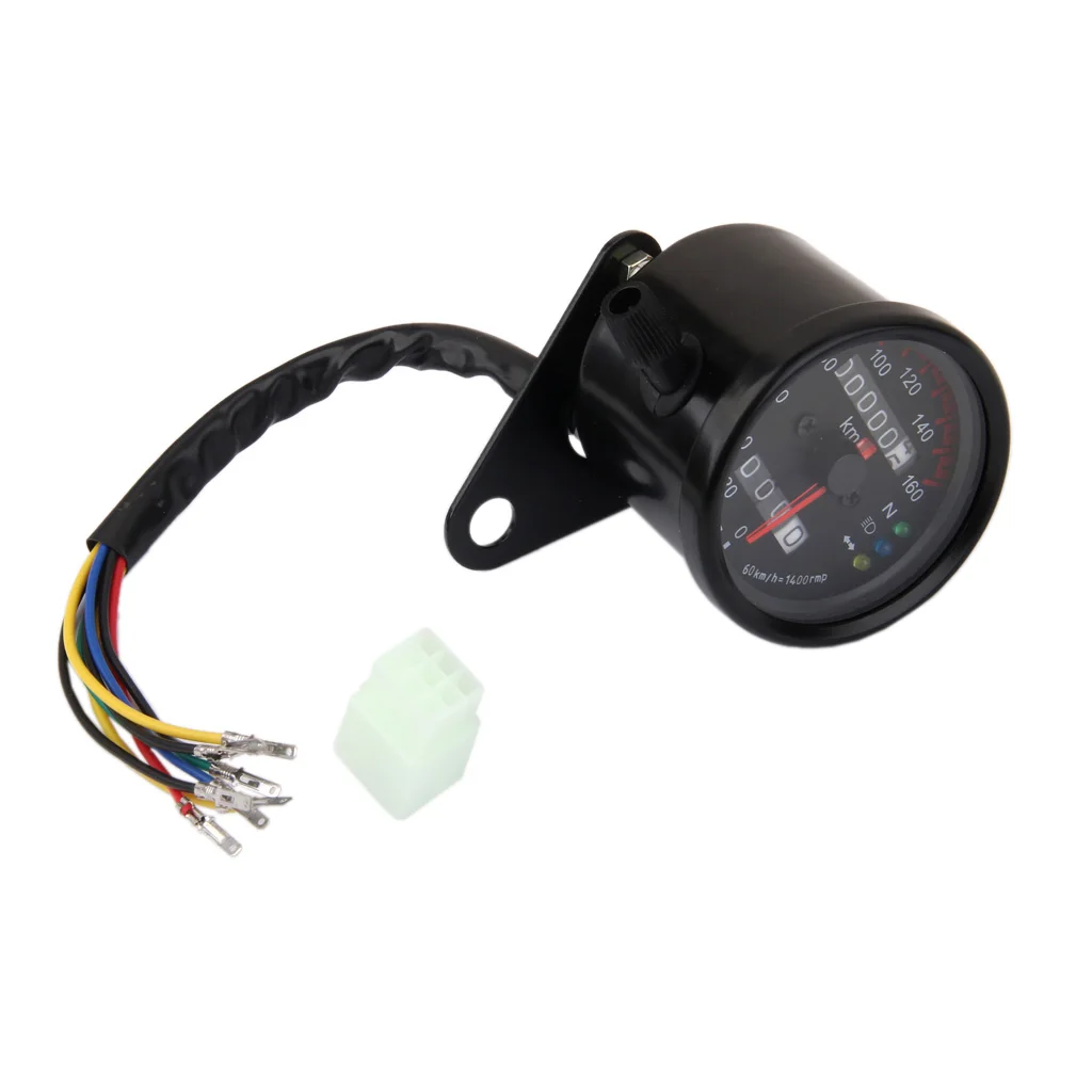 Motorcycle 0-160KM/H Speedometer Odometer LED Backlight