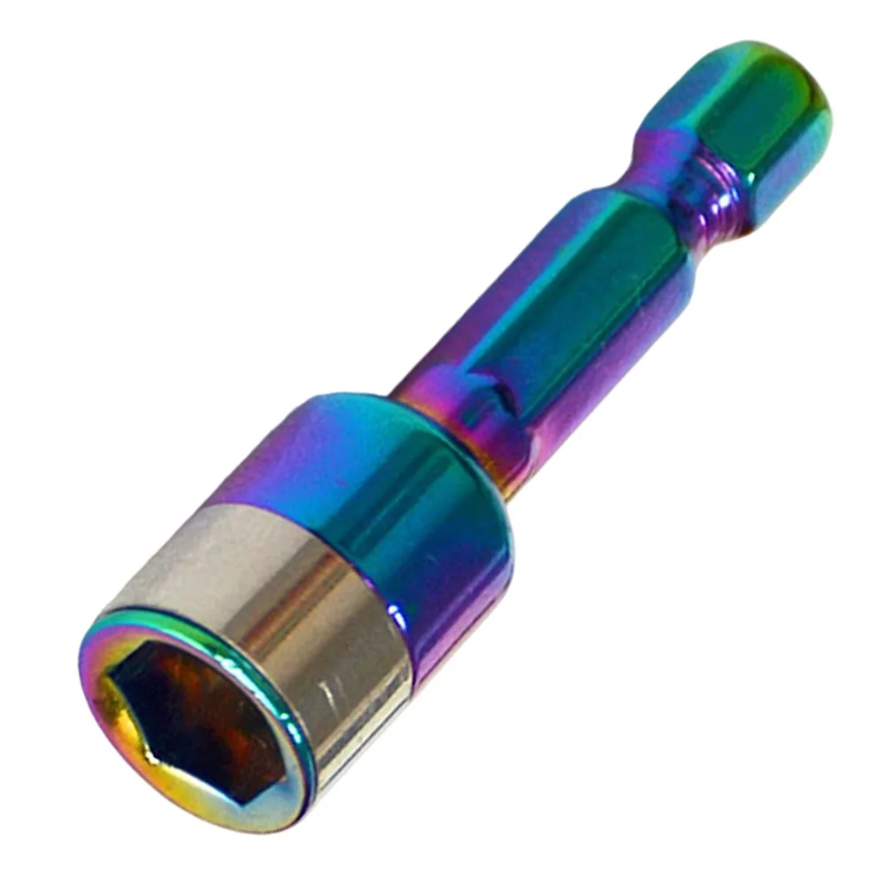 8mm Hex Socket Nut Driver Adapter with Non-Magnetic Steel Ball Sleeve for Technical Applications Requiring Low Magnetism