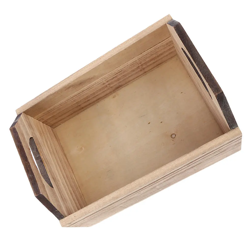 

Retro Wooden Box Organizer Material Fine Workmanship Desktop Storage Basket Home Office Stationery Organizer