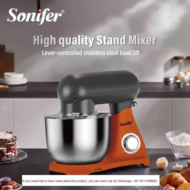 Sonifer SF-8212 Stand Mixer Heavy 1800W Large Capacity Stand Mixer for Home Bakery