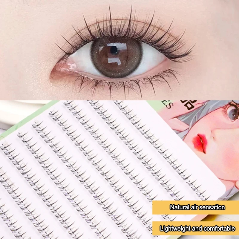 120Pcs Multi-styles Individual Lower Eyelash Natural Comic Eye Cluster Eyelash Extensions False Cluster Volume Eyelash