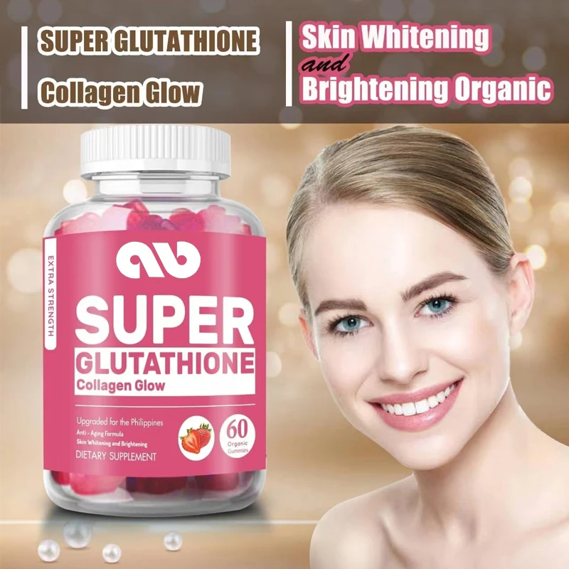 

Super Glutathione Collagen Glowing Soft Candy, Glutathione Skin Care - Brightens Skin Color - Marine Collagen and Vitamins