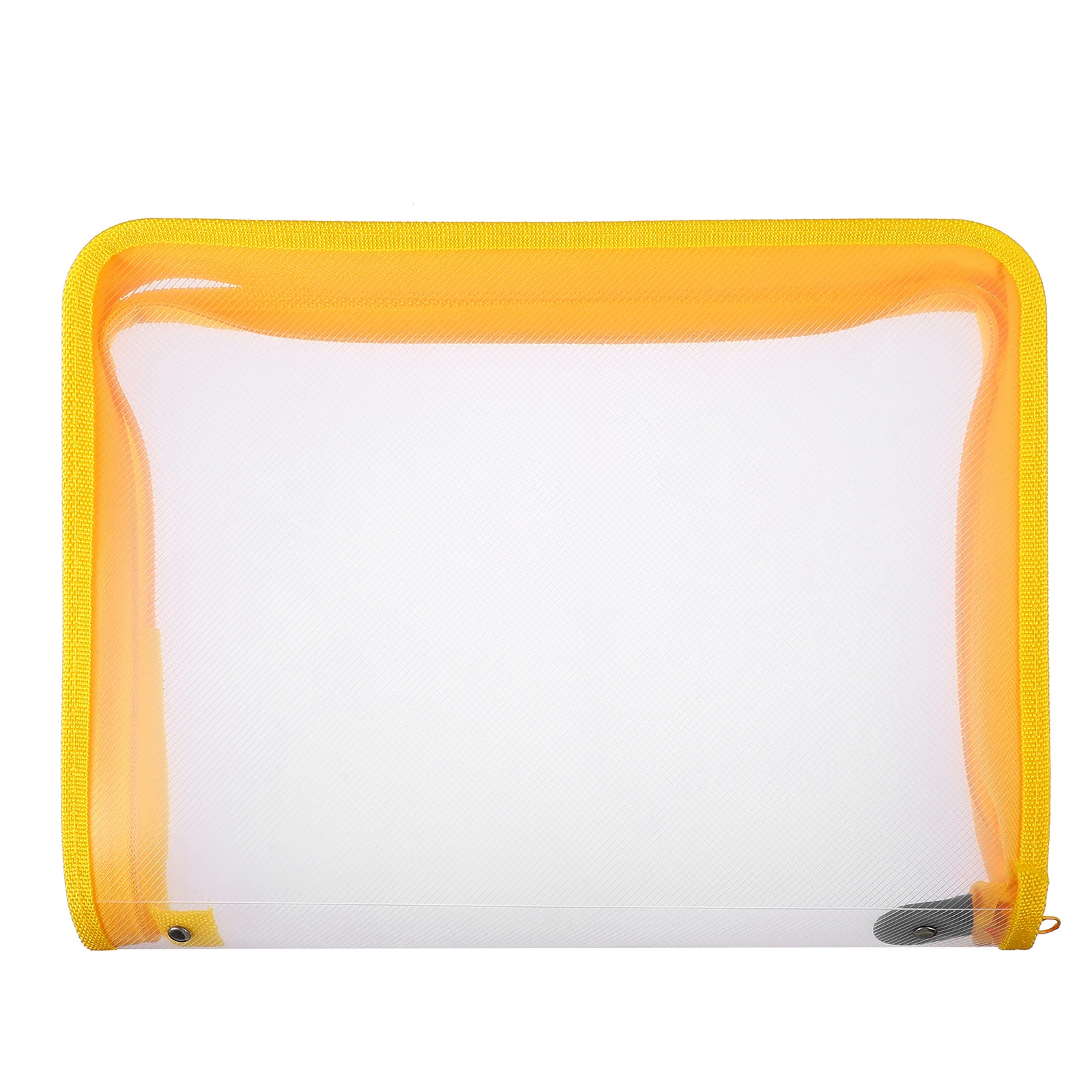Folder File Pouch Transparent Holder Zipper Material Bag Document Storage Organizer