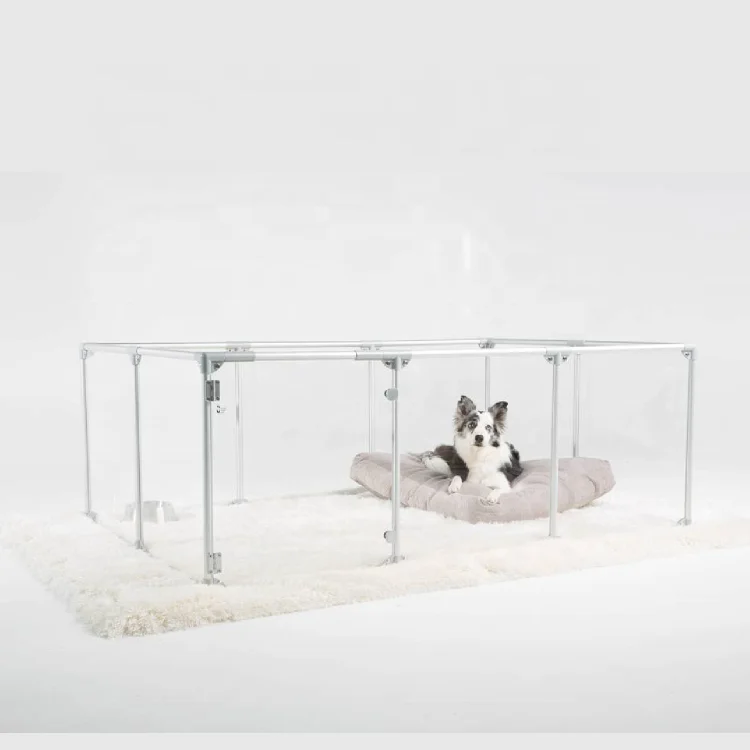 2022 Upgrade Manufacturer Galvanized Foldable Protect Heavy Modern Pet Pen Supplies Whelp Backyard Cat Dog Fence Pen