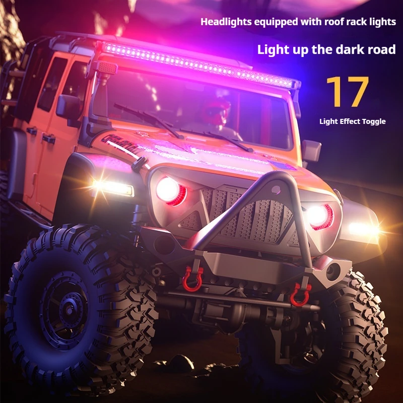 1:10 HB R1011 Upgraded Wrangler Full Size Remote Control Car High Speed Off Road Climbing Toy RC Model for Kids Adults Hobby