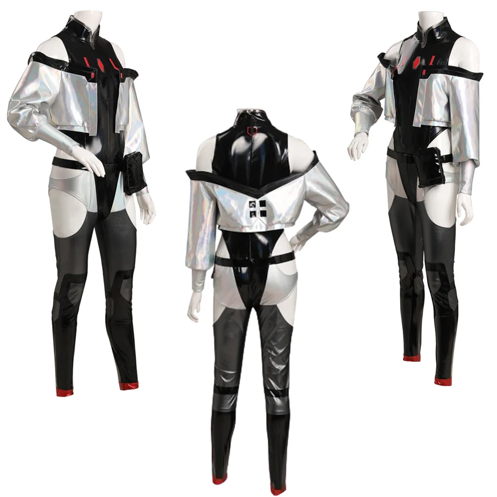 Lucy Cosplay Costume Anime Game Runners Of Edge Roleplay Jumpsuit Waistbag Outfits Women Disgusie Halloween Party Suits