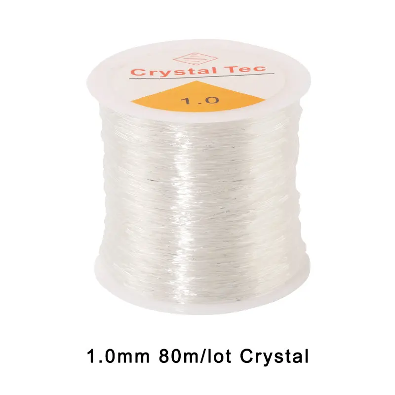0,5–1,0 mm elastische Schnur, Perlenfaden, Stretch-Schnur, Faser-Bastellinie für Schmuckherstellung, DIY-Rocailles, Pony-Perlen, Armbänder