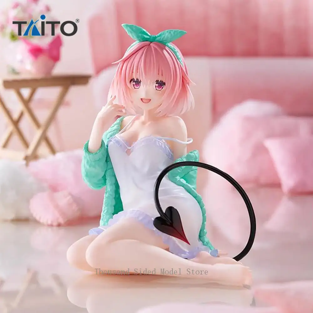 

Original TAiTO Desktop Cute To LOVEru Darkness Momo Belia Deviluke (Room Wear Ver.) Action Figure 13CM Anime Model Collect Gift