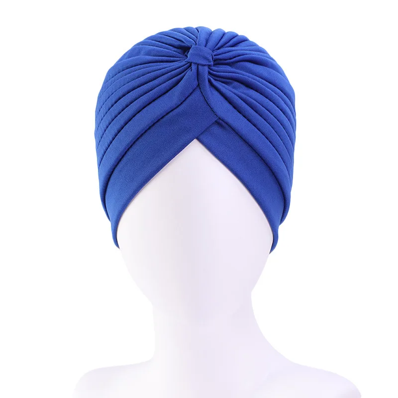 Women Stretchy Turban Cap Muslim Hijabs Hat Female Inner Hijab Solid Arab Indian Cap Wrap Head Scarf Hat Hair Loss Accessories