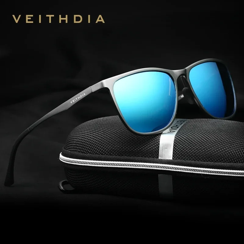 Veithdia retro aluminium magnesium marke herren sonnenbrille polarisierte linse vintage brillen zubehör sonnenbrille für männer v6623