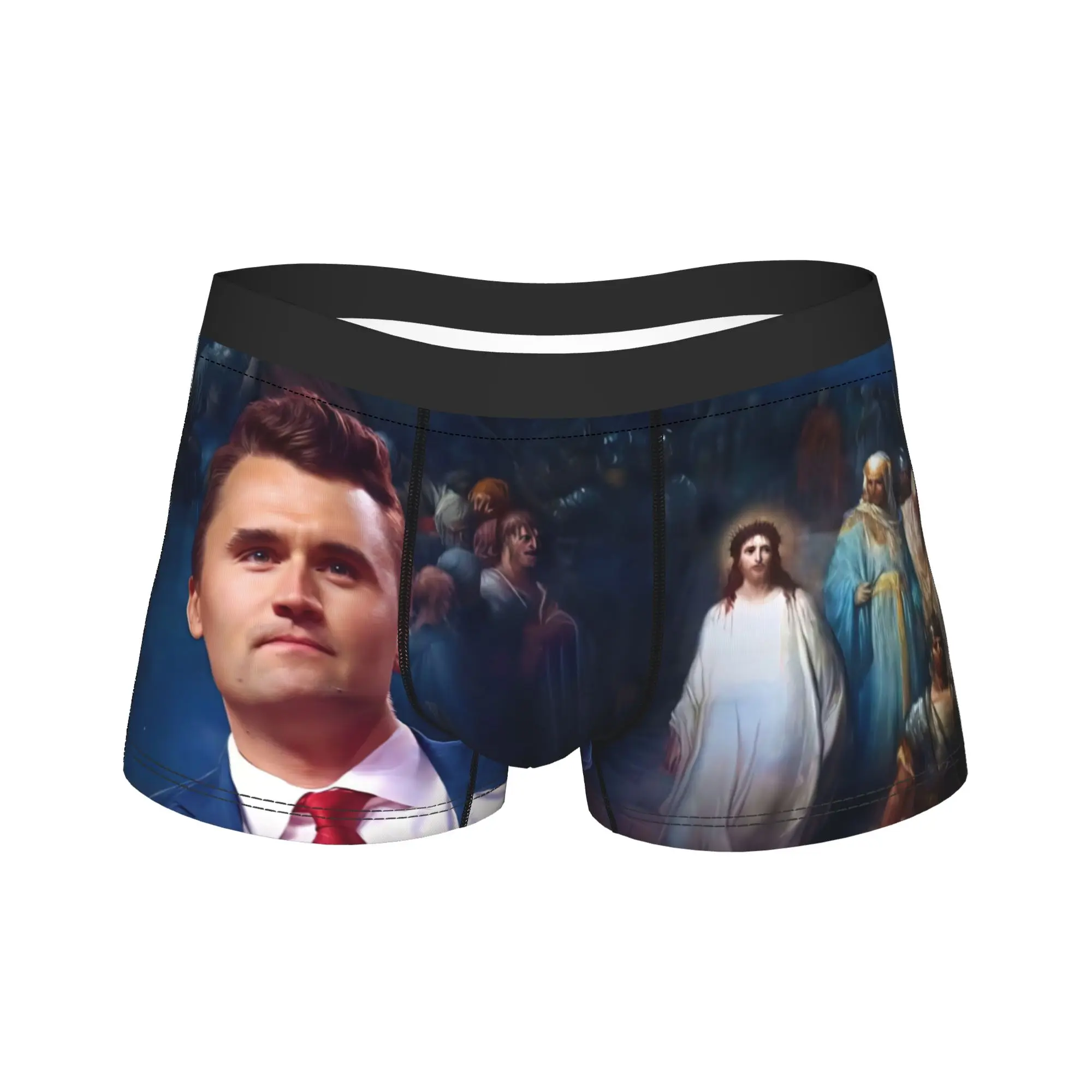 

RIP Charlie Kirk Memorial Men's Underwear A True Patriot Freedom Boxer Briefs Shorts Panties Breathable Underpants Male M-XXL
