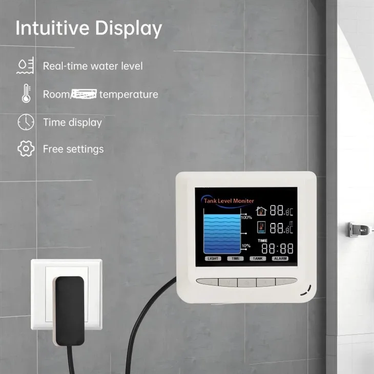 EPTTECH TLC2326LS-WL-Lora Remote Tank Pump Controller Tuya Wireless Non-contact Ultrasonic Tank Fuel Liquid Leak Lever Sensor