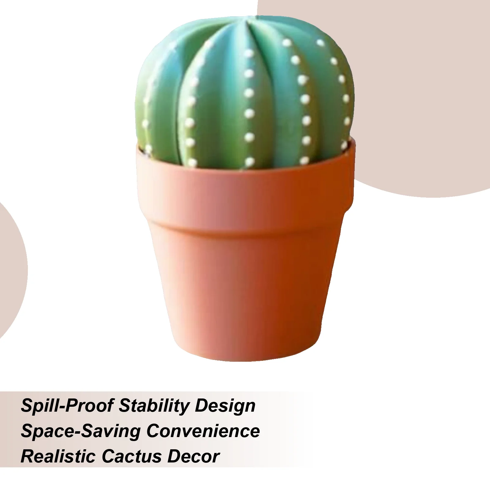 

Cactus Coaster Cactus Table Coasters with Flower Pot Holder Non-Slip Mat 3.5 x 5.9 Inch for Tea Drinks Kitchen Living Room Desk