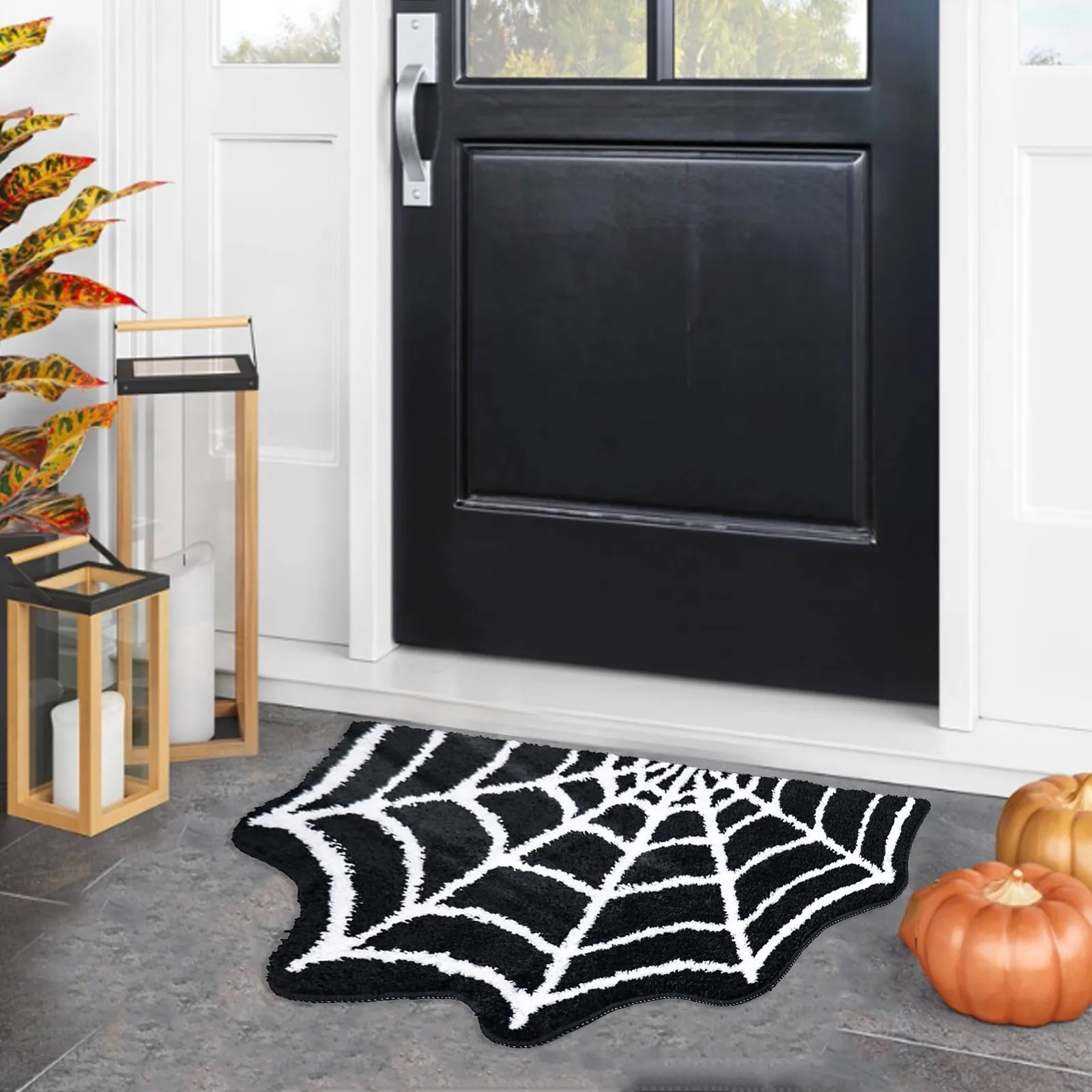 

Коврик для Хэллоуина, готический милый забавный коврик для Хэллоуина, моющийся приветственный коврик, осенний ковер на День Благодарения для дома и ковер для гостиной