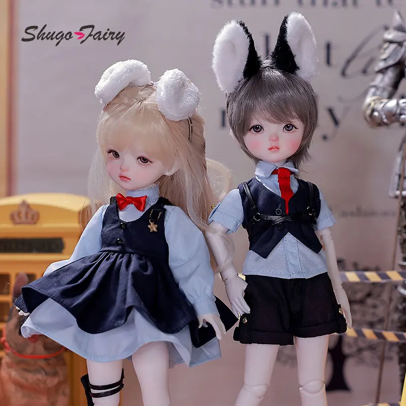 

Кукла Damita Bjd 1/6, современный милый стиль, животное, собака, мир, Cos, сотрудники правоохранительных органов, полимерный шар, соединенный, полный набор Shugafairy