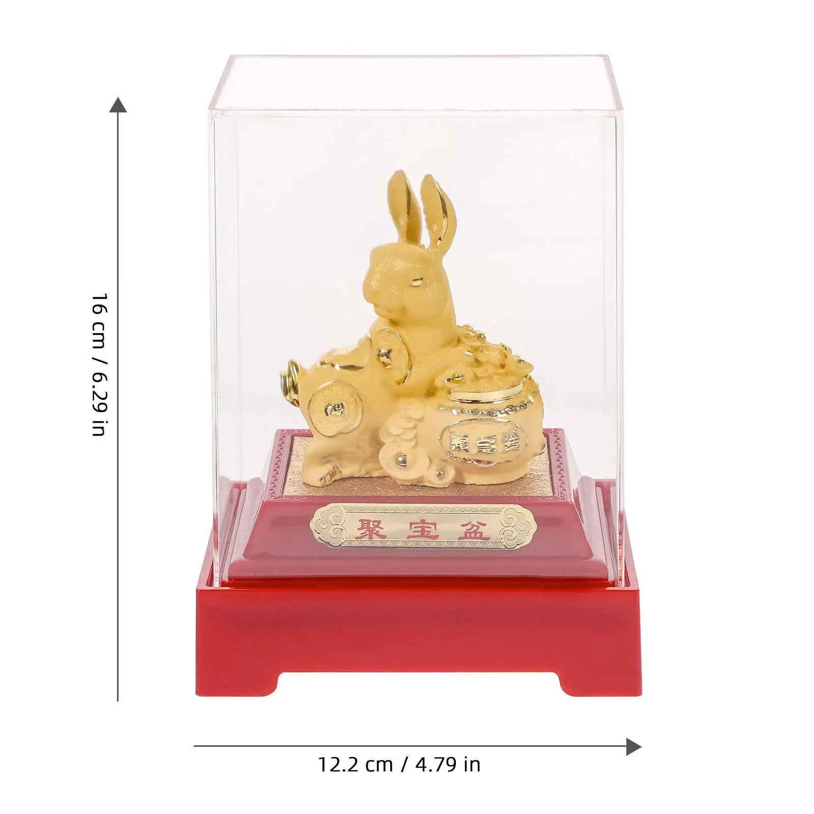 Premium Rabbit Statue for New Year 2023 Zodiac Bunny Decoration Desktop Garden Home Office Bar Shop Window Festive Spring view 2