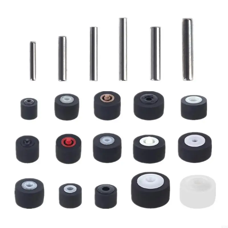 5Pcs 다른 크기 자동차 견인기 프레스 벨트 풀리, 데크 라디오 오디오 압력 레코더 카세트 데크 핀 롤러 테이프 Sony-P