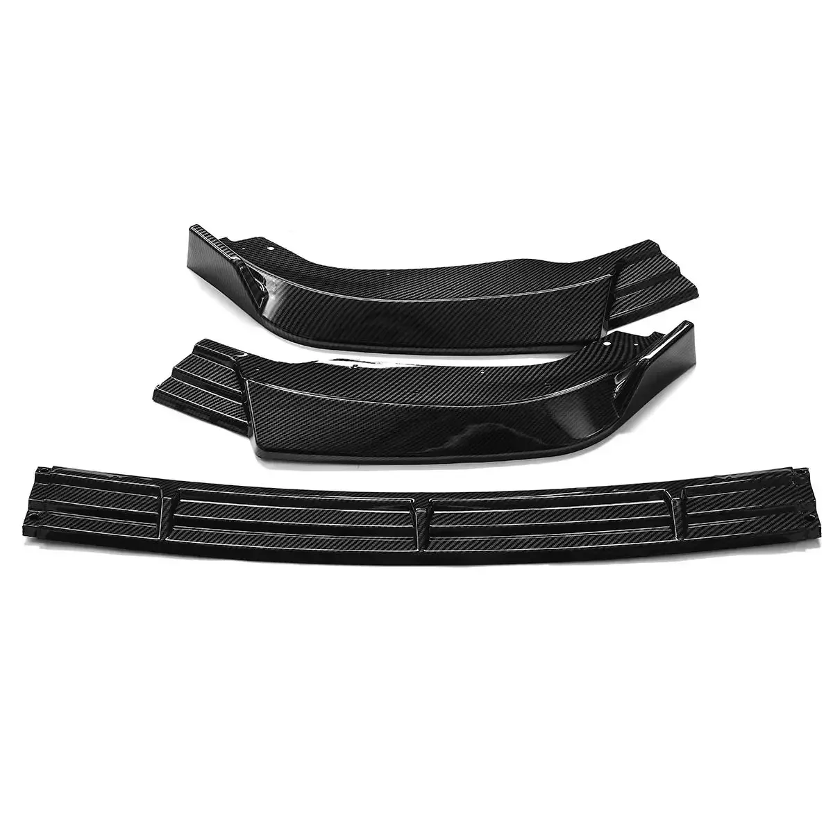 3x G37 Car Front Bumper Splitter Diffuser Lip Protector Spoiler Deflector Lips Guard For Infiniti G37 Sedan 2010 2011 2012 2013