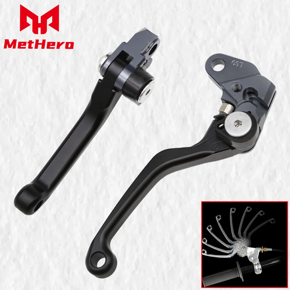 CNC Foldable Pivot Dirt Pit Bike Brake Clutch Lever Accessories Fit For Yamaha TTR 230 2003-2017 YZ80 YZ85 2001-2014