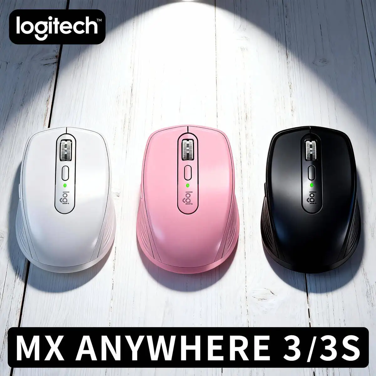 

Logitech MX Anywhere 3S Bluetooth Mouse Ultra Responsive Silent Clicks Custom DPI for Laptop Desktop Work