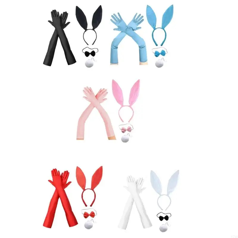 

N7YF Masquerades Party Headband Rabbit Costume Nightclub Women Cosplay Hair Decors