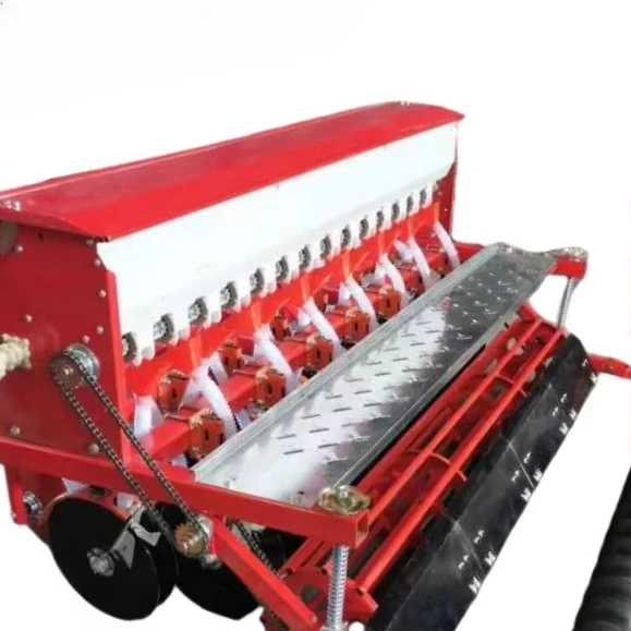 

16 18 Row Wheat Seeder Planter Grass Planting Machine Four Wheel Tractor Traction Motor Fertilizer Wheat Sowing For Small Farms