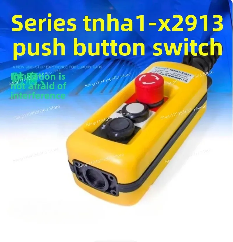XAC-A2913 A2713 2813 Crane Push Button Switch, Single/Dual Speed Overhead Hoist Controller, Heavy Duty Replacement Part