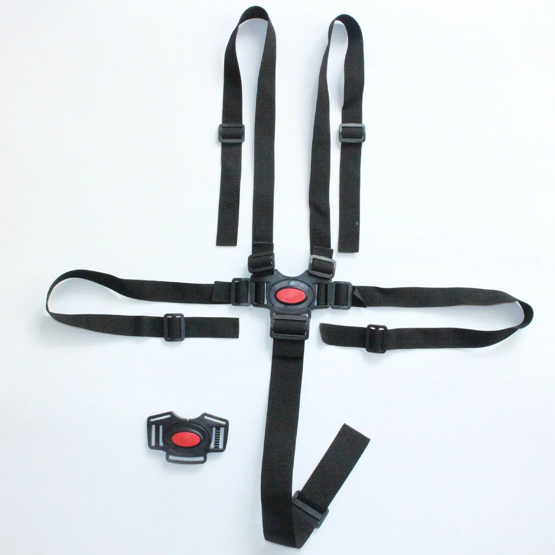 vvocci Baby Safety Belt 5 Point Harness Dining Feeding Chair Belts Protection Universal Belt Lunch Seat Car Sleeping Fixed Belts