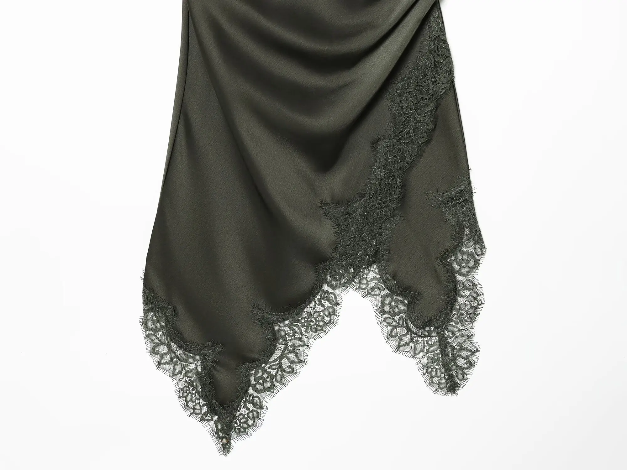 DiYiG WOMAN 2025 winter new fashion lace stitching suspender dress chic backless slim asymmetric mini skirt Vestidos Mujer