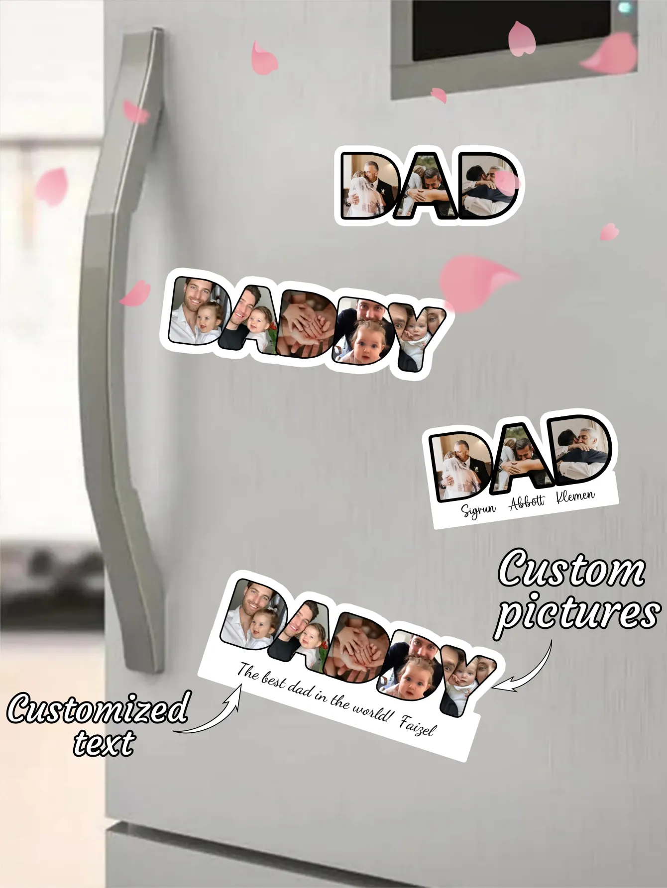 Custom Refrigerator Decoration Magnet For Dad A Custom Refrigerator Magnet First-Time Father To Commemorate Father's Day Gift