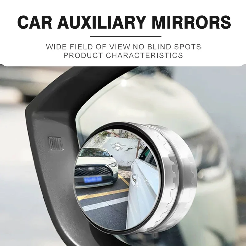 2pcs Blind Spot Mirror Car Suction Cup Parking HD Angle Rearview For MINI Cooper One JCW Clubman Countryman R55 R56 F55 F56