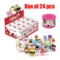 Hello Kitty 45th Anniversary Edition Building Block Set Sanrio Anime Figure My Melody Kuromi Doll Capsule Toy Kids Birthday Gift