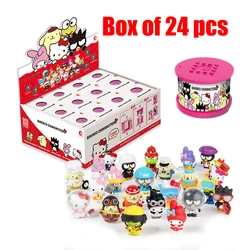 Hello Kitty 45th Anniversary Edition Building Block Set Sanrio Anime Figure My Melody Kuromi Doll Capsule Toy Kids Birthday Gift