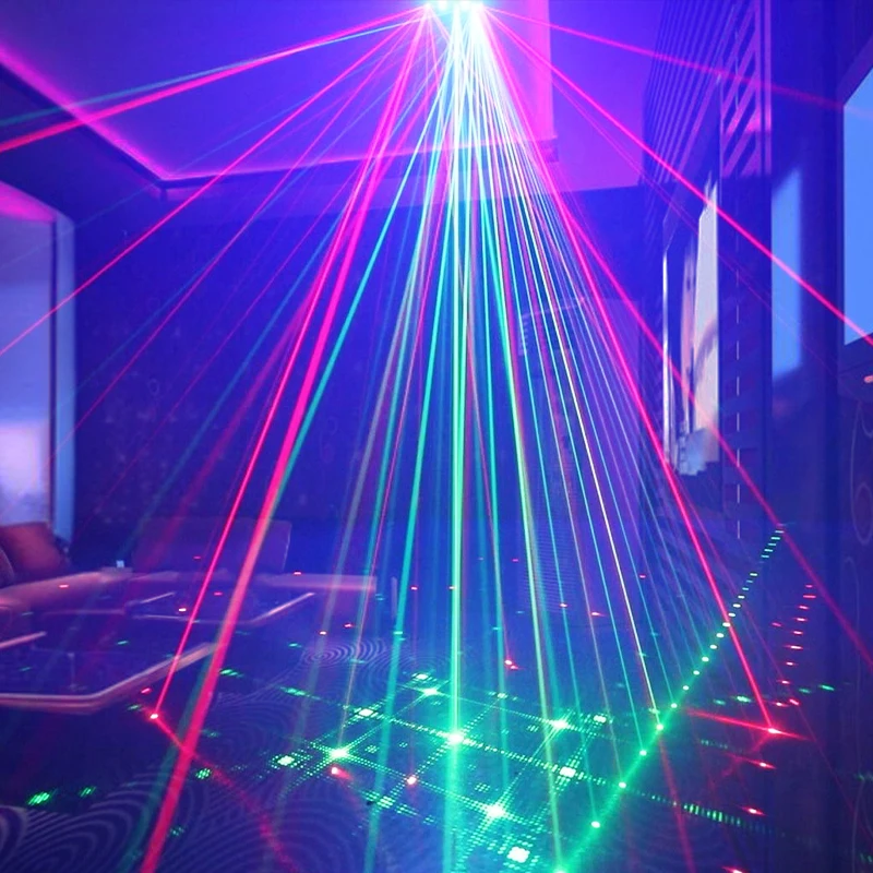 HCWE UV 27 Eyes New Pattern DI Laser Light Home Entertainment Projektory DMX Stage Light Style Christmas Party Light Accessorie