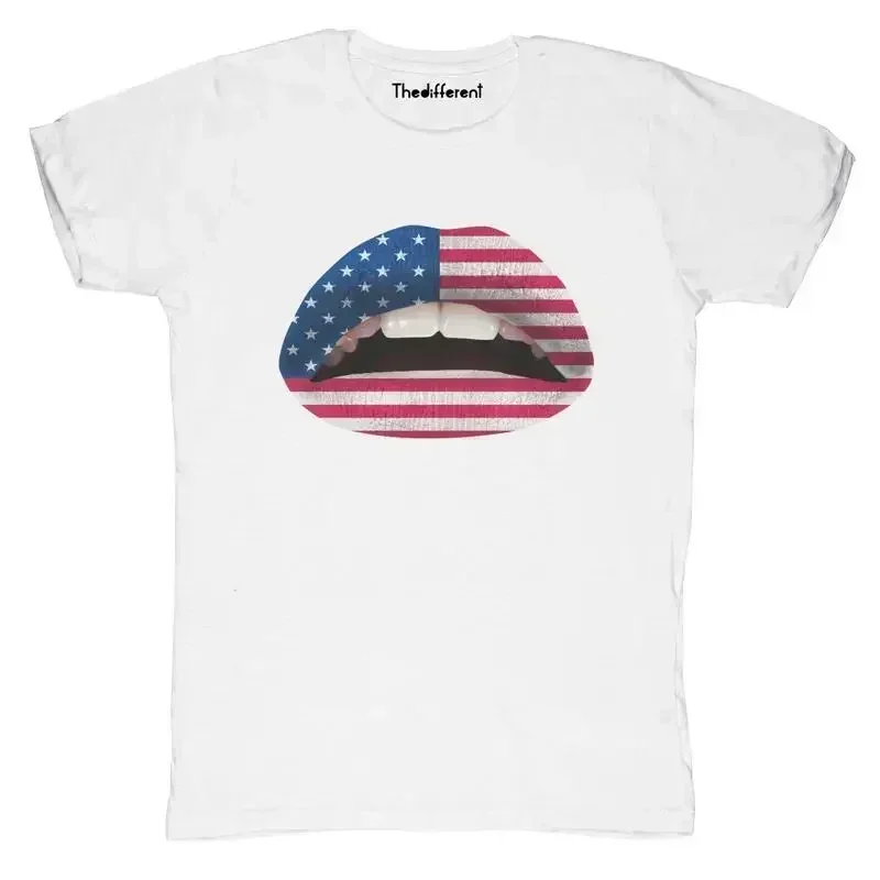 Neuf T shirt Blaze Homme L vres Bandiera Am rique Id e Cadeau