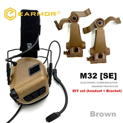 EARMOR M32X MOD4 Tactical Headset with Advanced Electronic Noise Reduction and Amplifying Pickup for RAC Rails