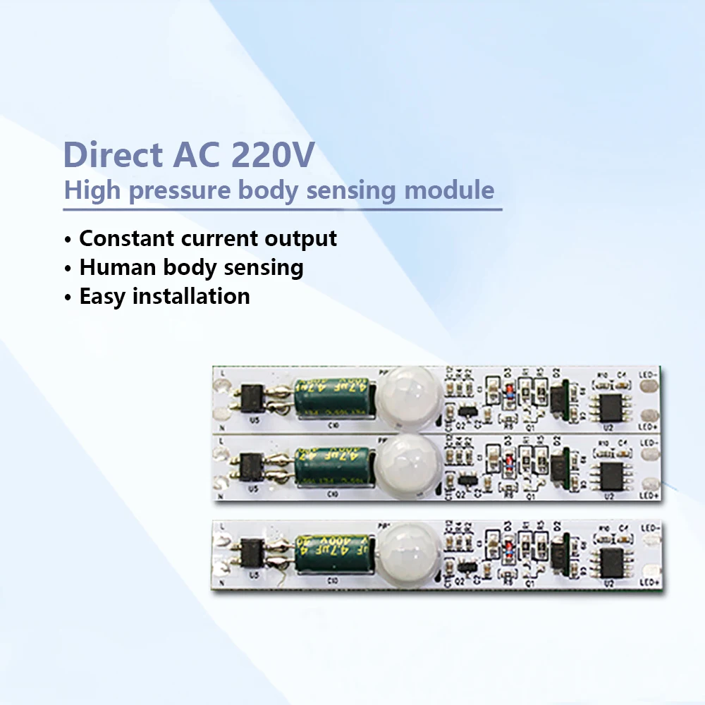 DC5V High Voltage Human Body Sensor Infrared Sensor Concealed Intelligent Control Module