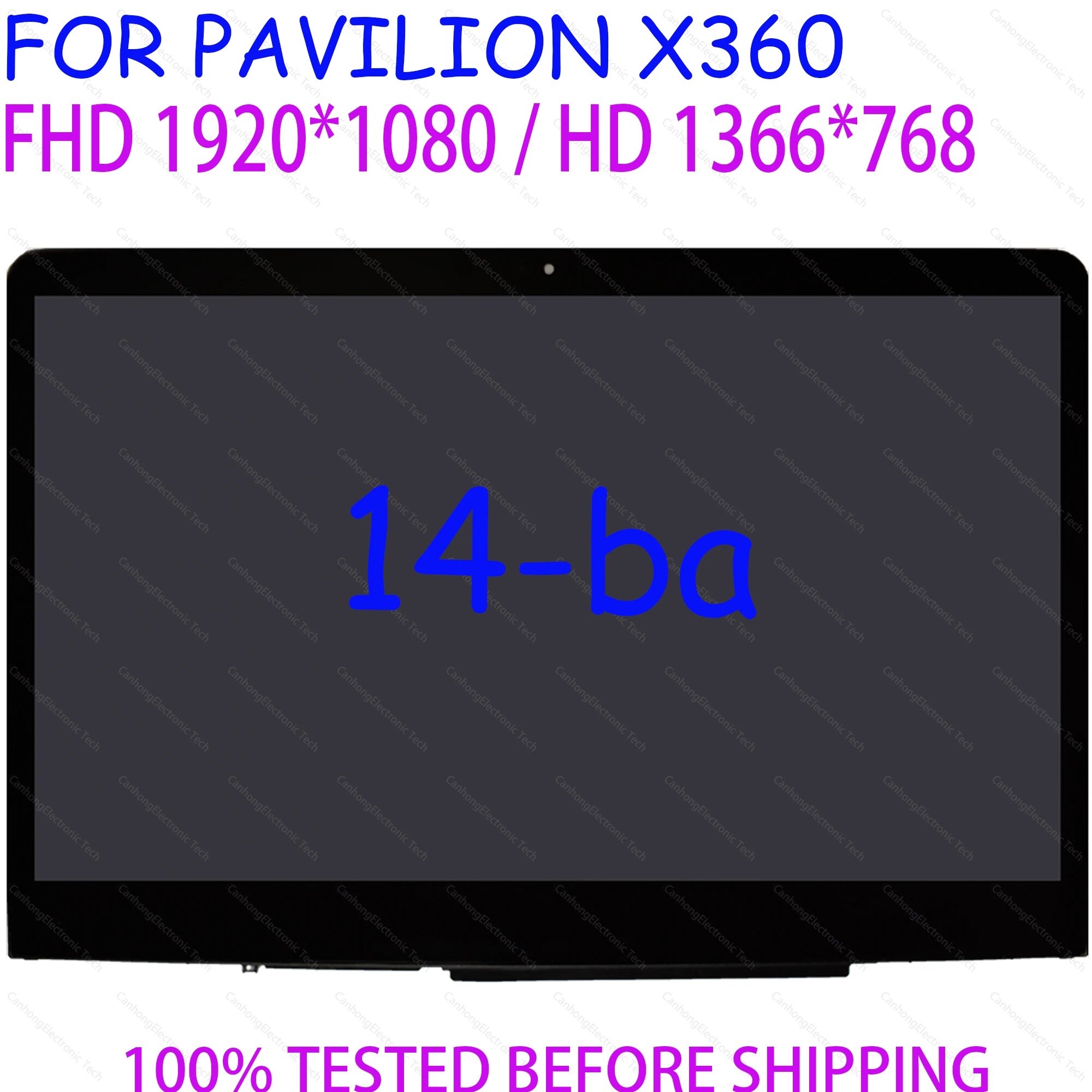 Reemplazo del digitalizador táctil de 14 pulgadas para HP PAVILION X360 14M-BA 14-ba Series LAPTOP LCD montaje de pantalla táctil 924297 -001 924298 -001