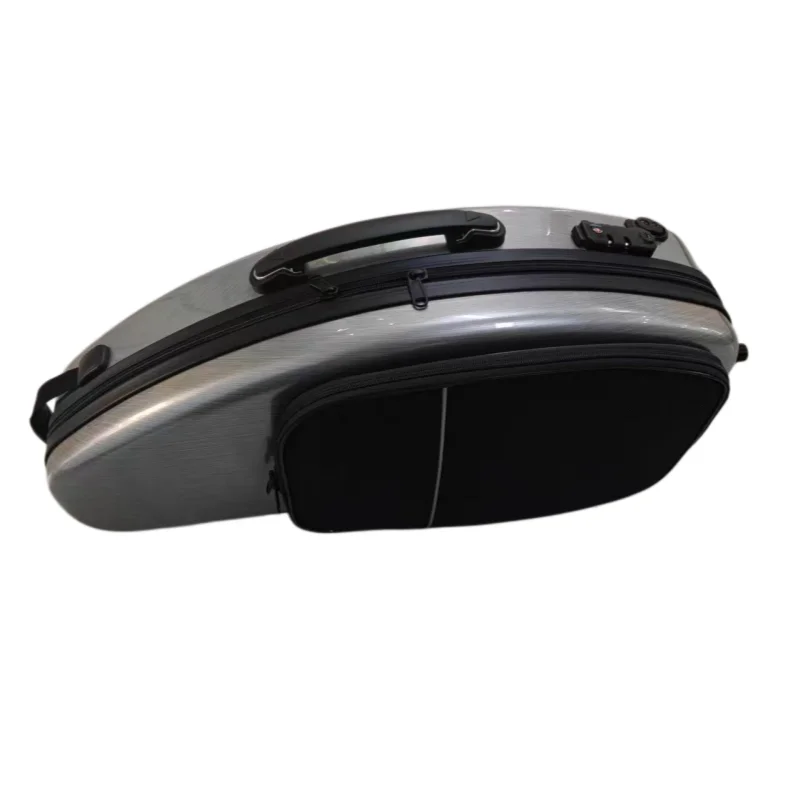 Durable Lightweight Alto Saxophone Hard Case Shock‑Resistant For Safe Instrument Transport With Accessory Compartment