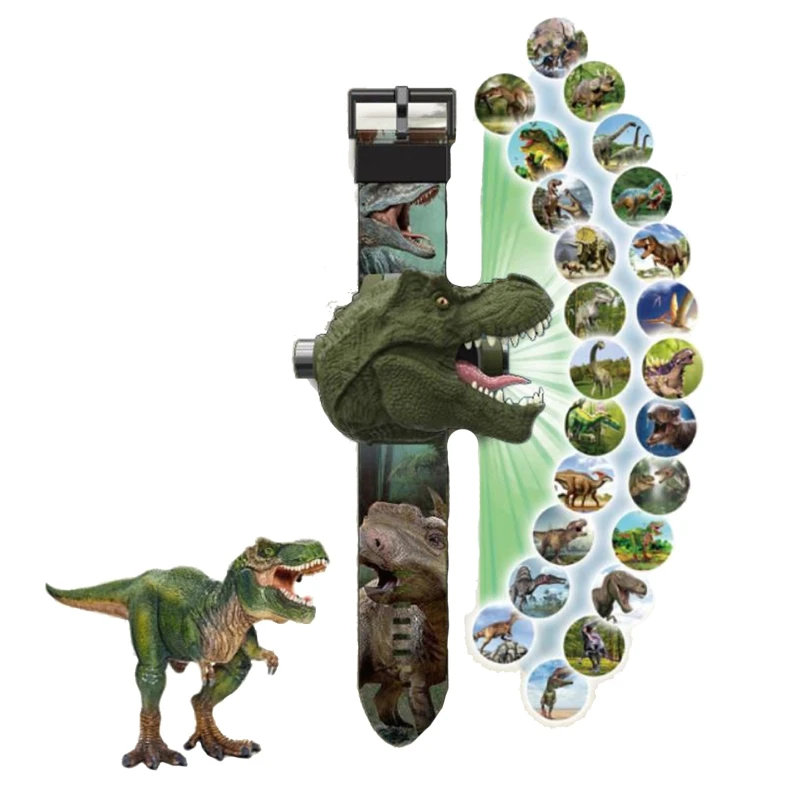 Giocattolo Dino di proiezione dell\'orologio multifunzionale per modello w/ 24 per immagine per Kinder