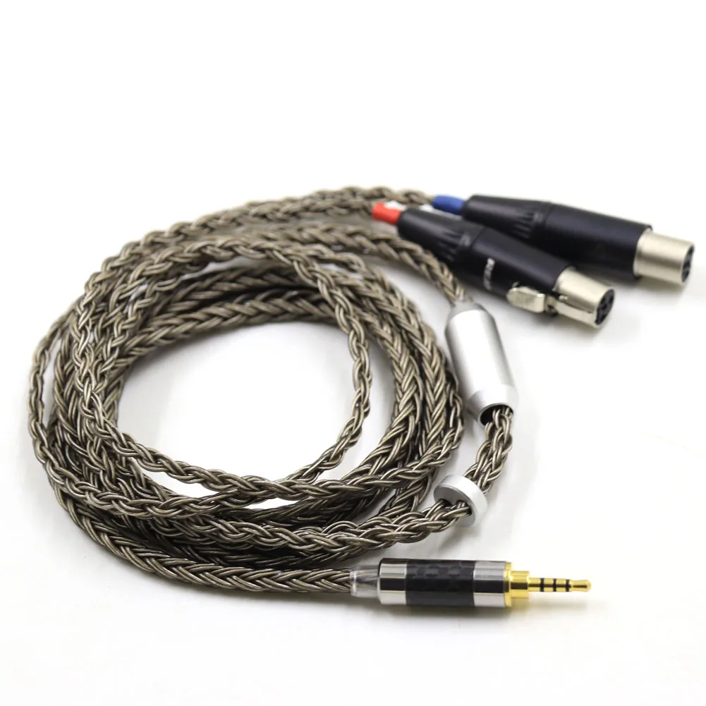 

Gun-Color 16core for AUDEZE LCX-X LCD-XC LCD4/Z LCD2 LCD3 LCD-mx4 4Pin XLR 2.5/4.4mm Balance Headphone Upgrade Cable