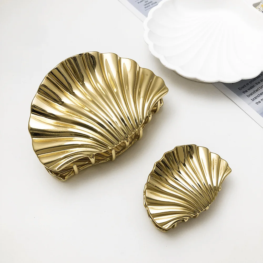 

Trendy Shell Claw Clip Women's Eco Alloy Hair Claw European Style Hair Accessories Shark Clip