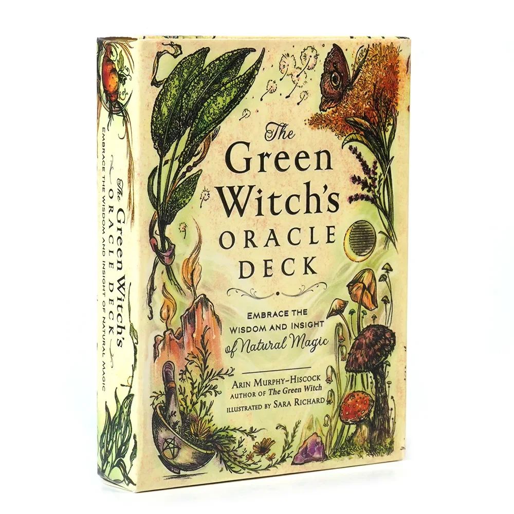 The Green Witch's Oracle Deck English 50 Cards Embrace The Wisdom and Insight of Natural Magic Witchcraft Series Tarot Cards