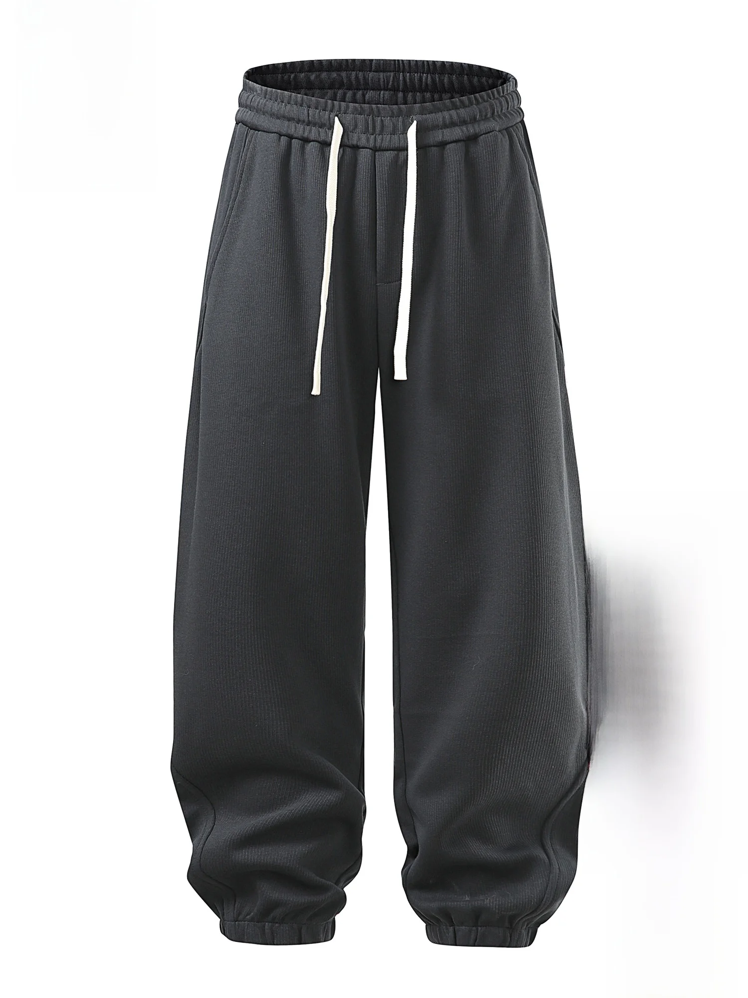 

PaulFrank Thiened Fce Lined Knitted Casual Pants Men's Loose Fit Spor Sweatpants Autumn Winter Warm Comfortable Trousers