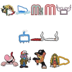 Multiple Colors Mexican Hat Enamel Pins Creative Cartoon Sloth Brooches Backpack Lapel Badge Golf Baseball Cap Decorative Pin