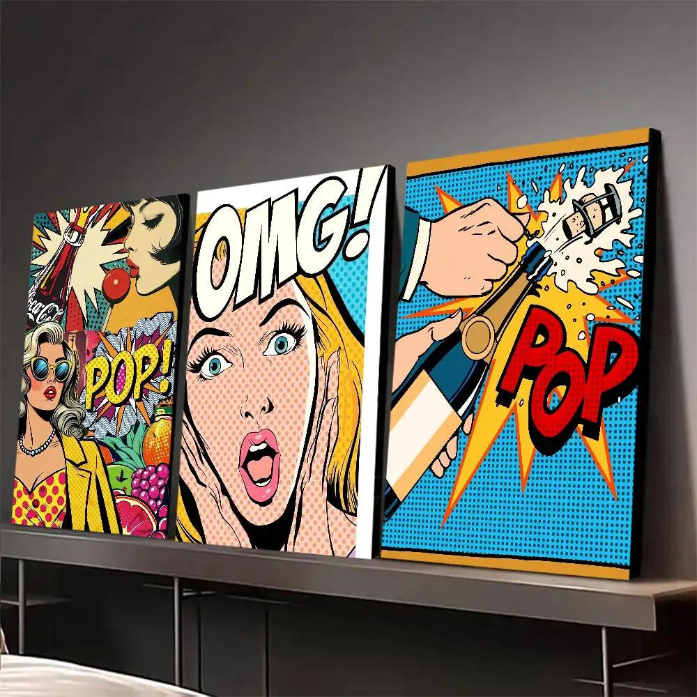 Art R-Roy Lichtenstein Womens Tears Poster Gallery Prints Self Adhesive Home Decor Decoration Wall Decals Living Room Sticker S