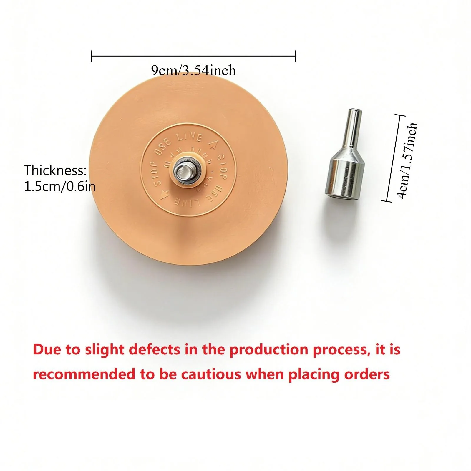 4 Inch Eraser Wheel for Drill, Rubber Adhesive Remover Tool for Car Truck SUV Sticker Glue Tape Residue Remover (1 Set)